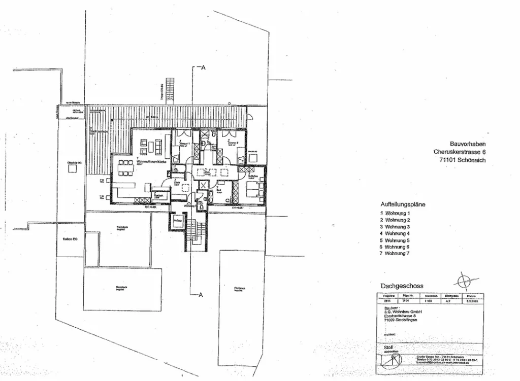 Grundriss Wohnung Nr.7 Penthouse