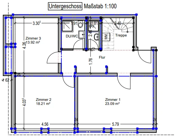 Grundriss Untergeschoss